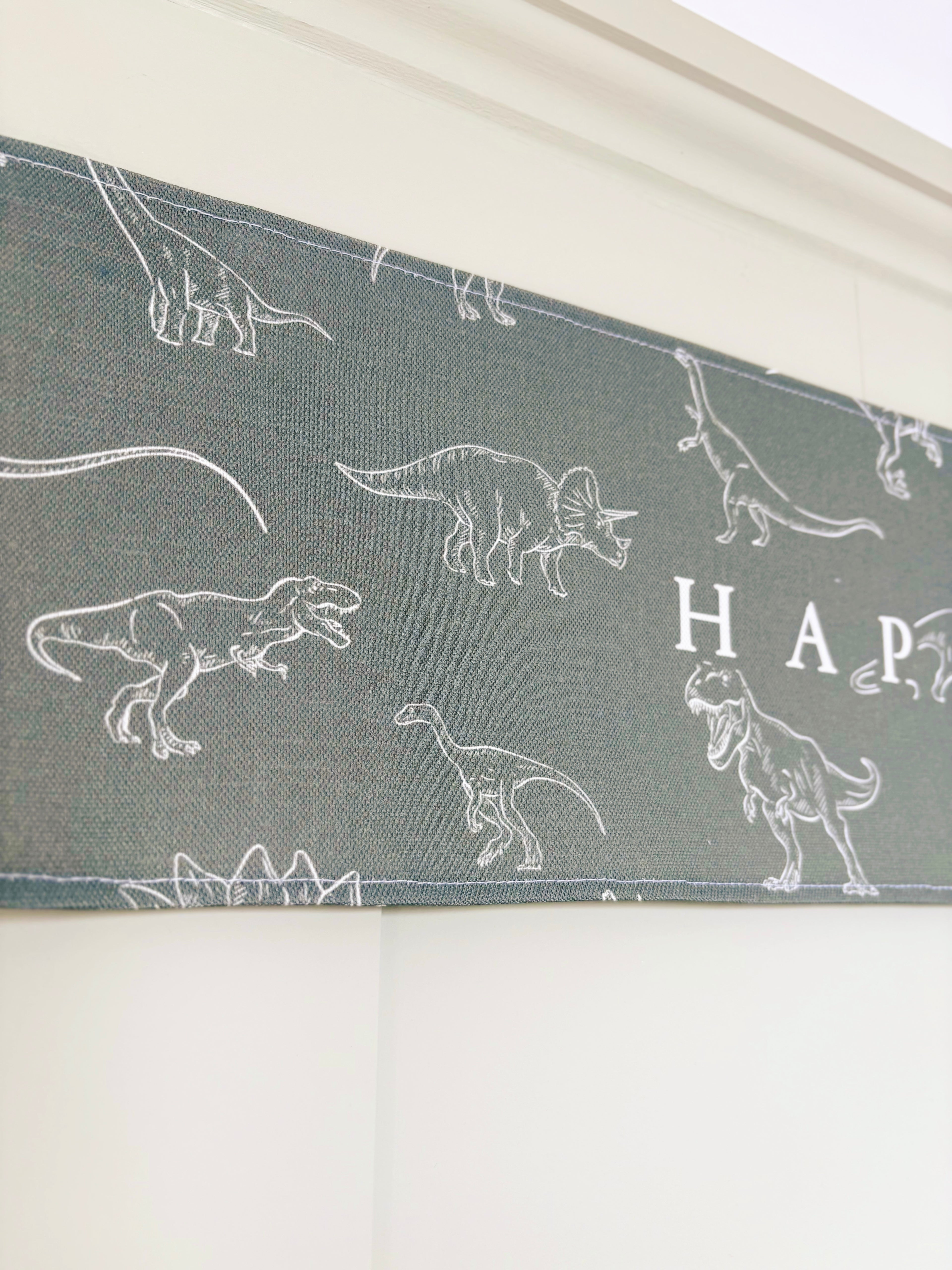 Dinosaur Banner - Optional Personalisation