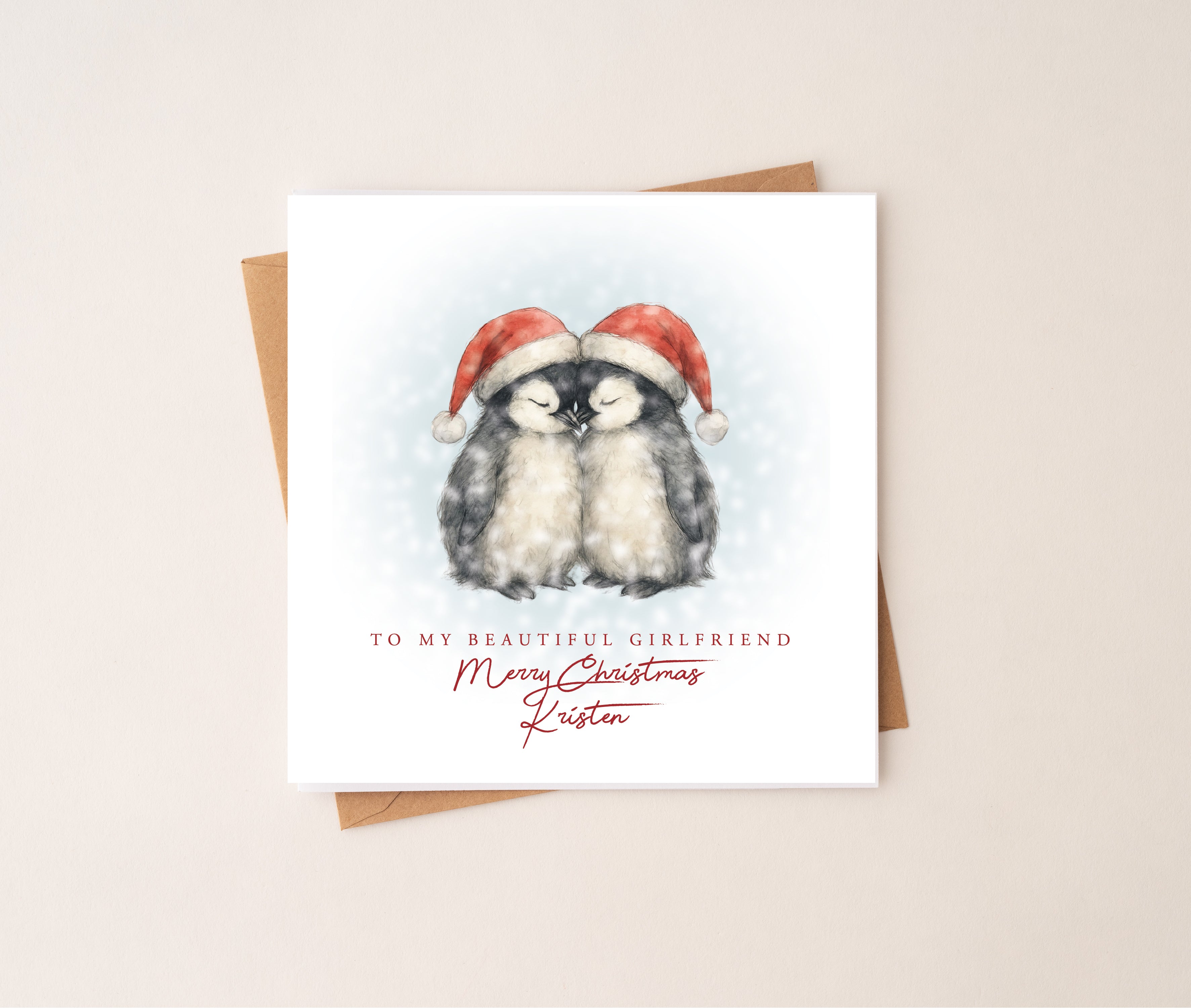 Penguin Couple Christmas Card (Copy)